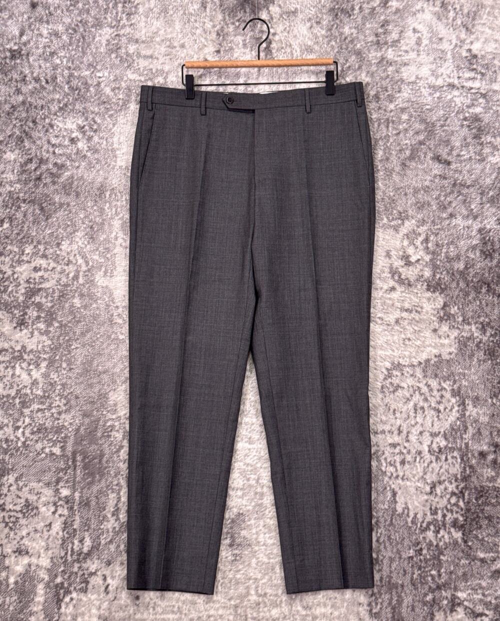 Zanella Parker Trouser 36 x 31 Mens Modern Contemporary Tapered Gray Sharkskin